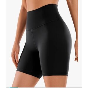 Crz Yoga Women Yoga Leggings Naked Feeling Biker Shorts 6'', R483a Size Small